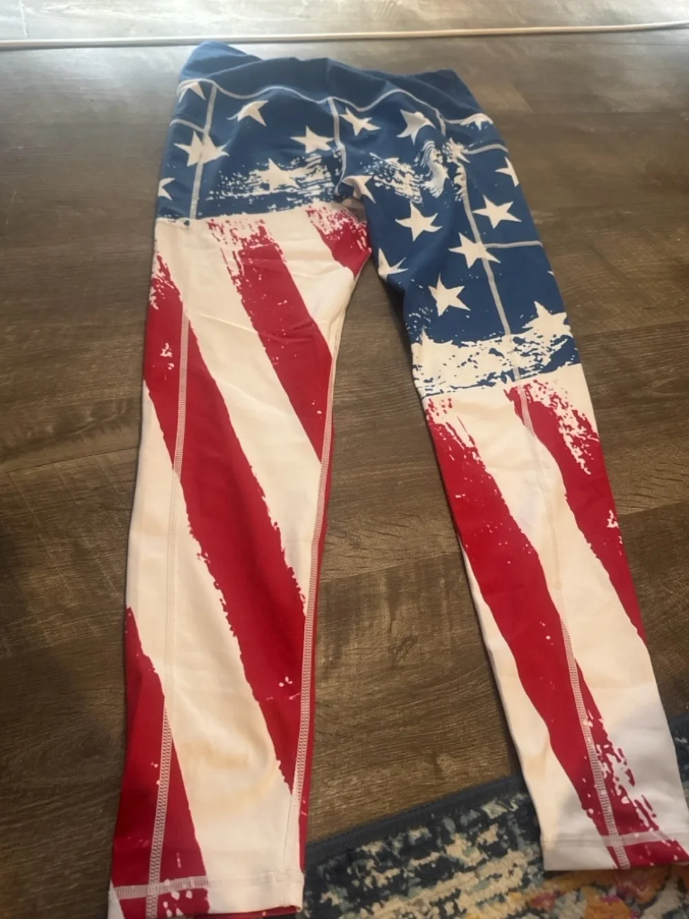 Constantly Varied Gear American Flag Print Leggings in Red, White & Blue - Picture 3 of 6
